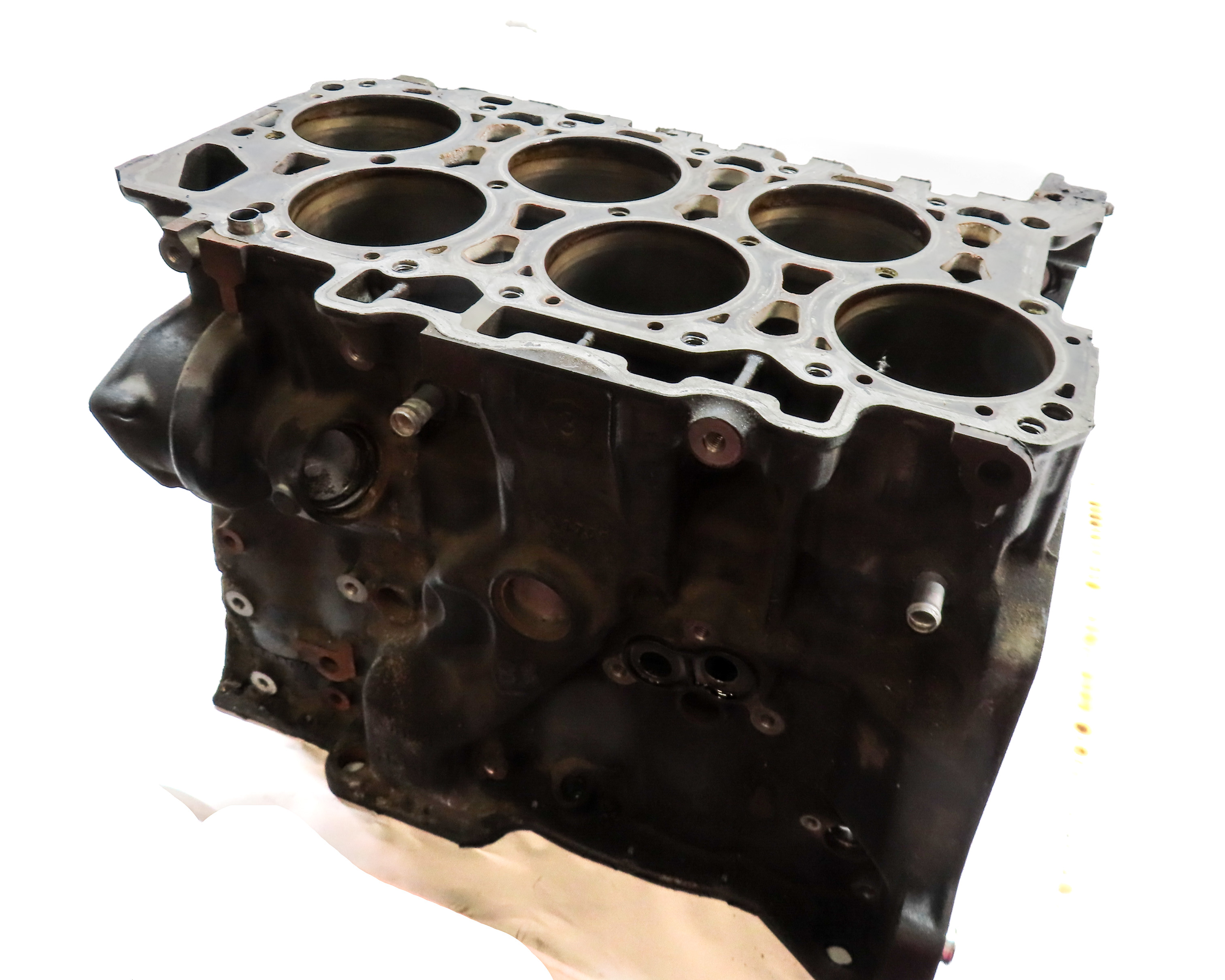 2009-2010 PORSCHE CAYENNE (957) 3.6L VR6 ENGINE BARE CYLINDER BLOCK — exact item pictured